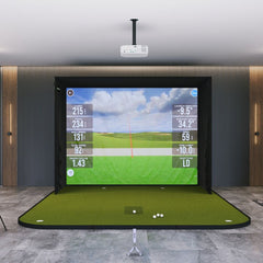 MLM2pro sig10 with sigpro golf simulator flooring