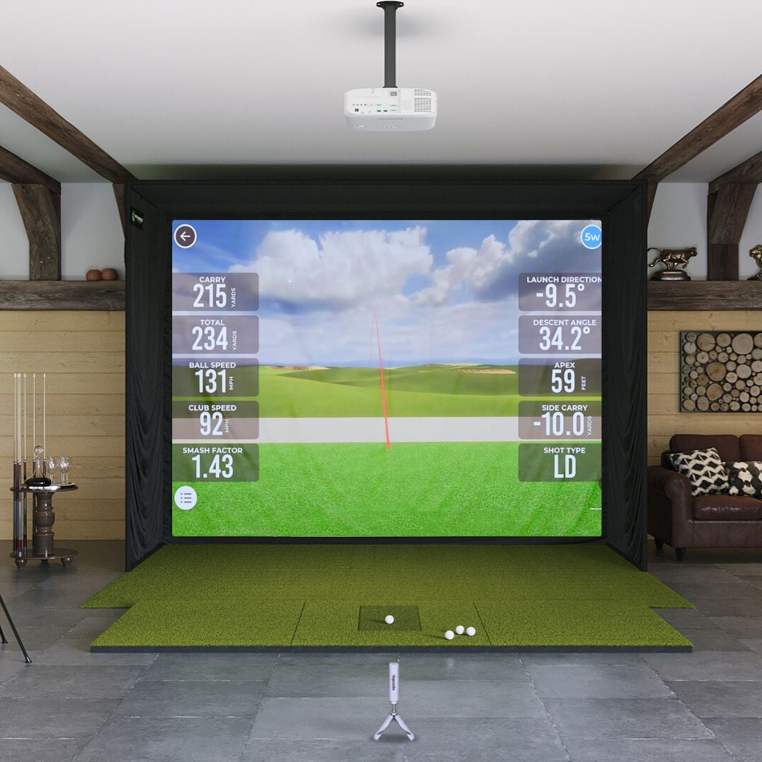 MLM2PRO SIG12 with sigpro softy 4' x 10' golf mat