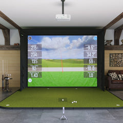 MLM2PRO SIG12 with sigpro golf simulator flooring