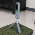 Rapsodo MLM2XPRO Launch Monitor and golf simulator with light on
