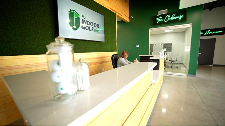 The Indoor Golf Shop Front Office.