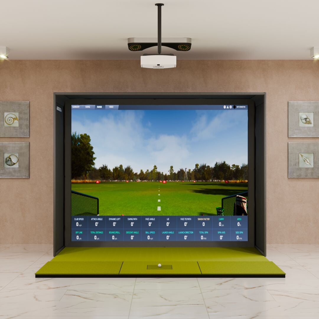 ProTee VX SIG10 Golf Simulator Package with SIGPRO Softy 4' x 10' Golf Mat