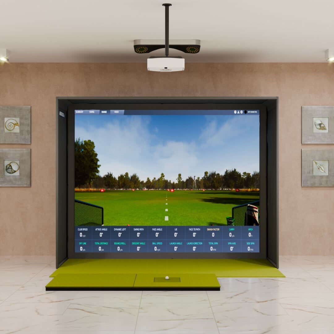 ProTee VX SIG10 Golf Simulator Package with SIGPRO Softy 4' x 7' Golf Mat