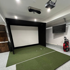 ProTee VX SIG12 Golf Simulator Enclosure and SIGPRO Softy 4' x 10'