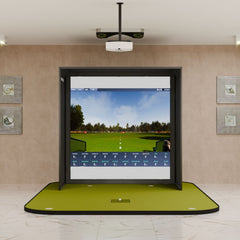 ProTee VX SIG8 Golf Simulator Package with SIGPRO Golf Simulator Flooring