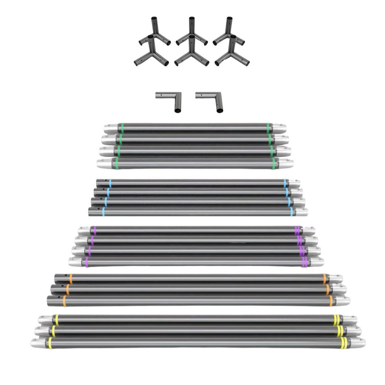 Color Coded Push Pin Poles and Connectors