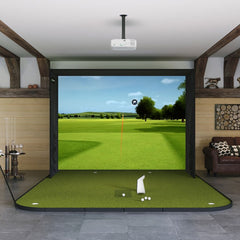 Garmin Approach R50 SIG10 Golf Simulator package with SIGPRO Golf Simulator Flooring.