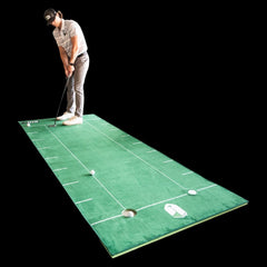 SIG LITE Putting Green 4' x 10' with golfer putting