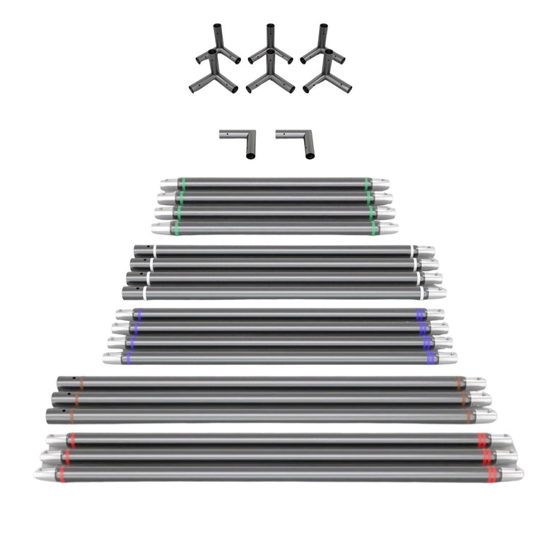 SIG12 Golf Simulator Frame Kit components
