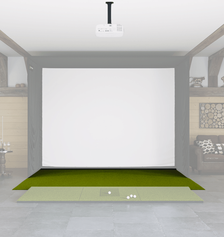 SIG12 landing pad and projector from the indoor golf shop