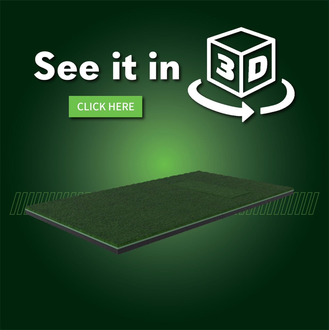 SIGPRO Softy 4' x 7' Golf Mat 3D Viewer
