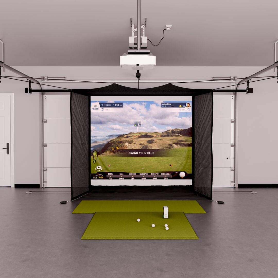 SkyTrak Golf Simulator Flex Space Package Golf Simulator SkyTrak Fairway Series 5' x 5' None 