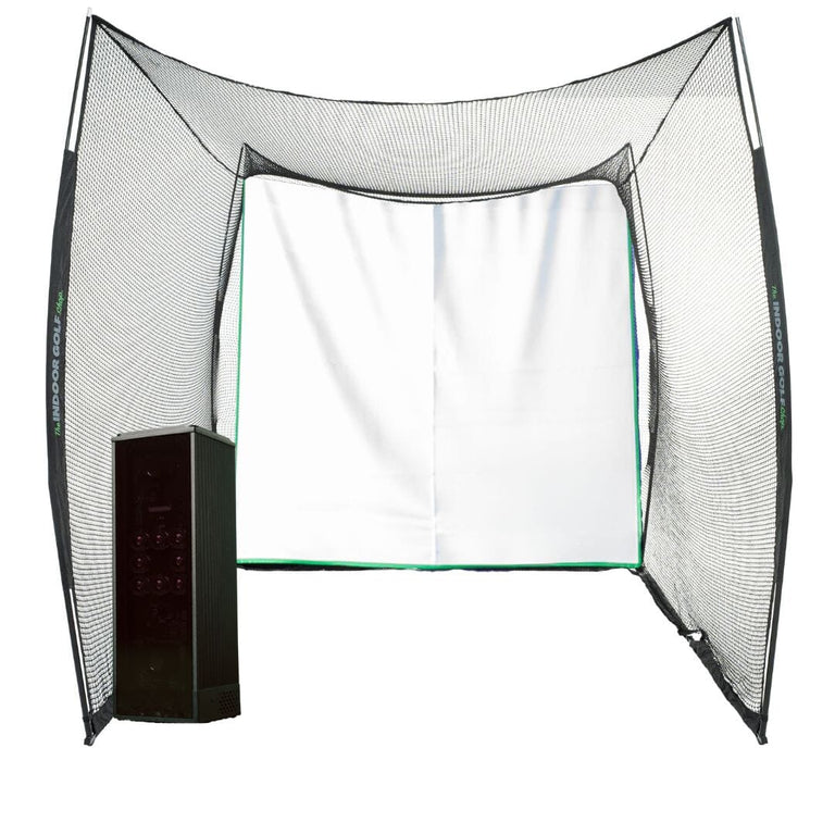 Square Golf Launch Monitor and Golf Net and Screen