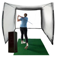 Square Golf Launch Monitor and Golf Net and Screen