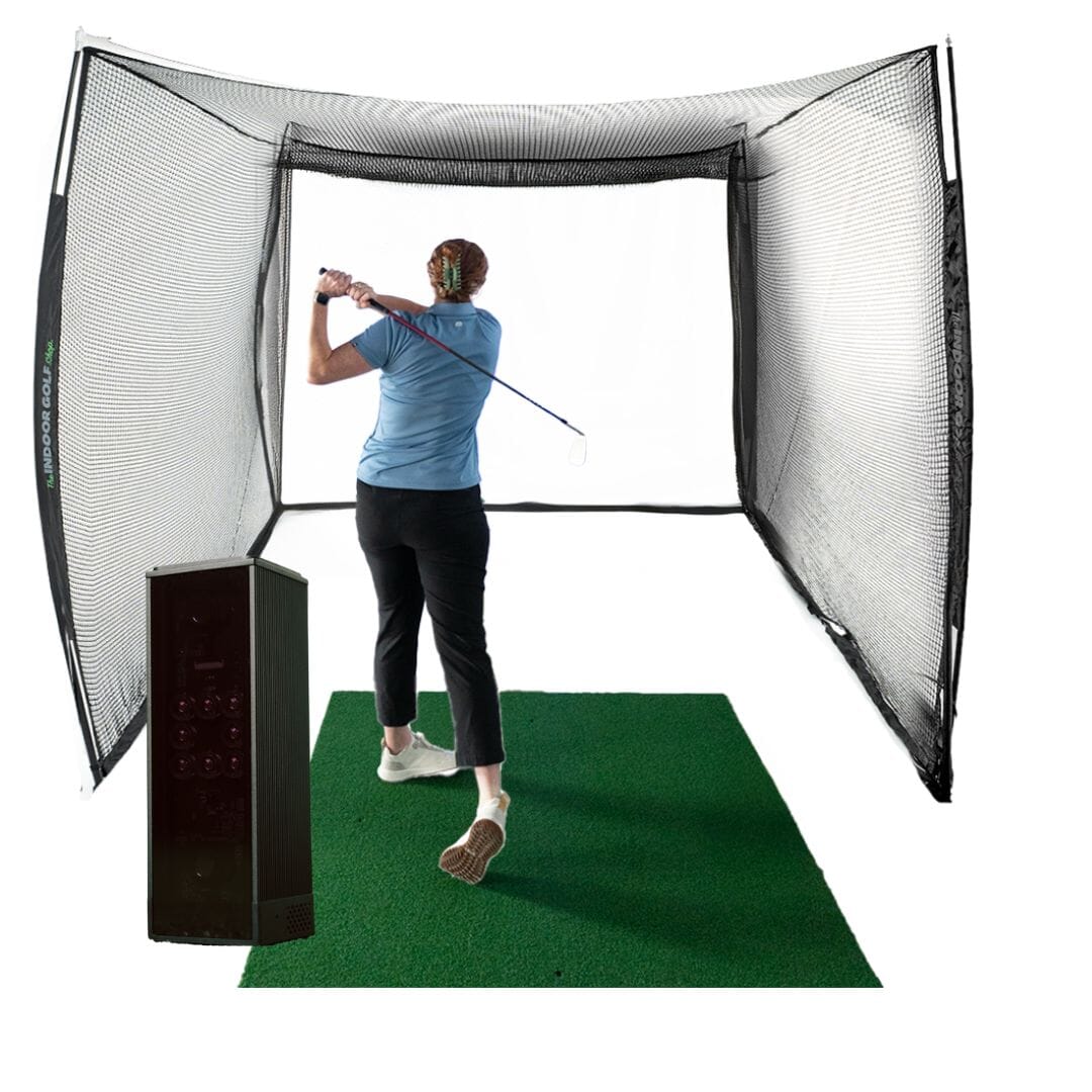 Golfnet Square Square Golf Indoor Launch Monitor Net Practice Bundle