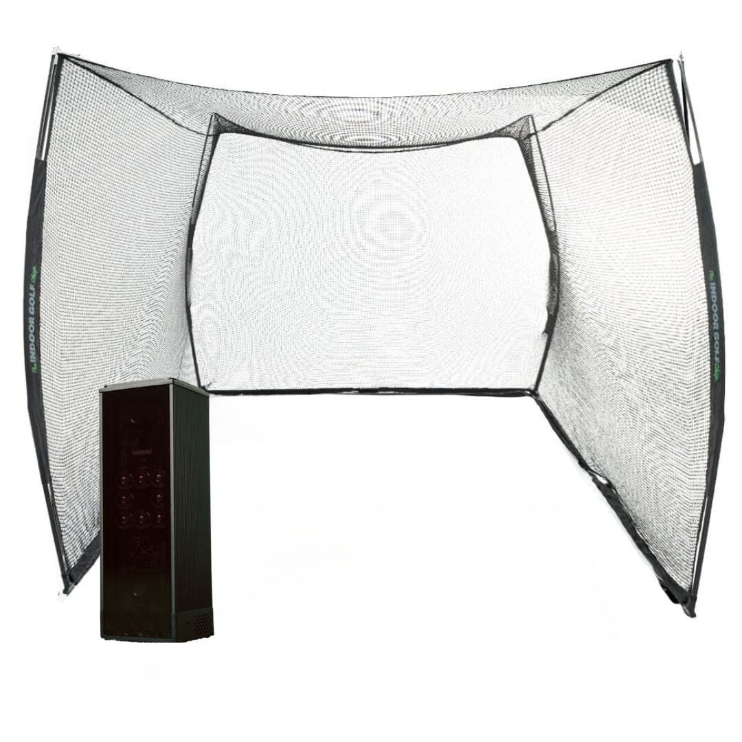 Golfnet Square Square Golf Indoor Launch Monitor Net Practice Bundle