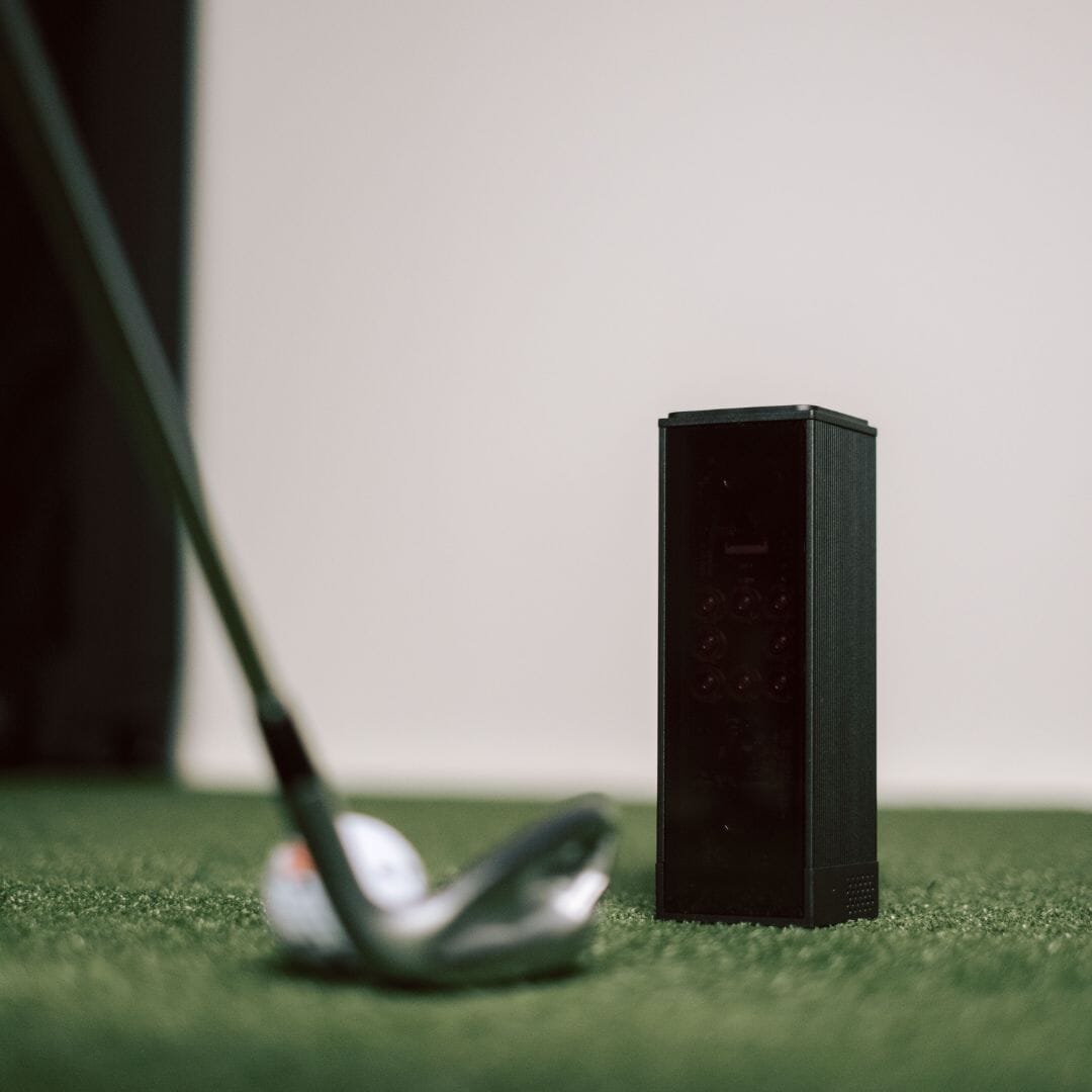 Square golf launch monitor and golf club