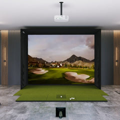 Trackman 4 Golf Simulatot Package SIG12 with 4x10 golf mat 