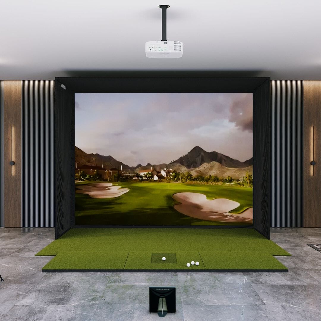 Trackman 4 Golf Simulatot Package SIG12 with 4x10 golf mat 