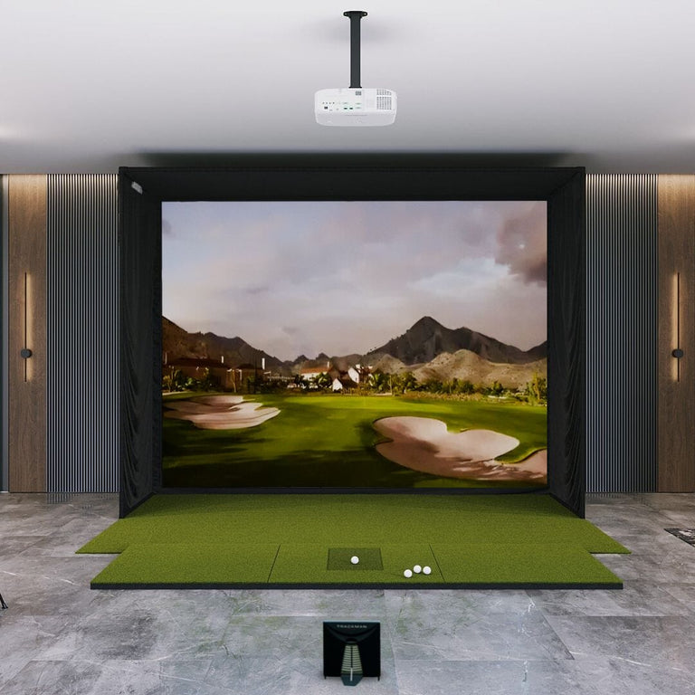 Trackman 4 Golf Simulatot Package SIG12 with 4x10 golf mat 
