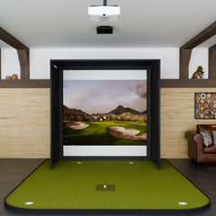 Trackman iO SIG8 Golf Simulator Package with SIGPRO Golf Simulator Flooring