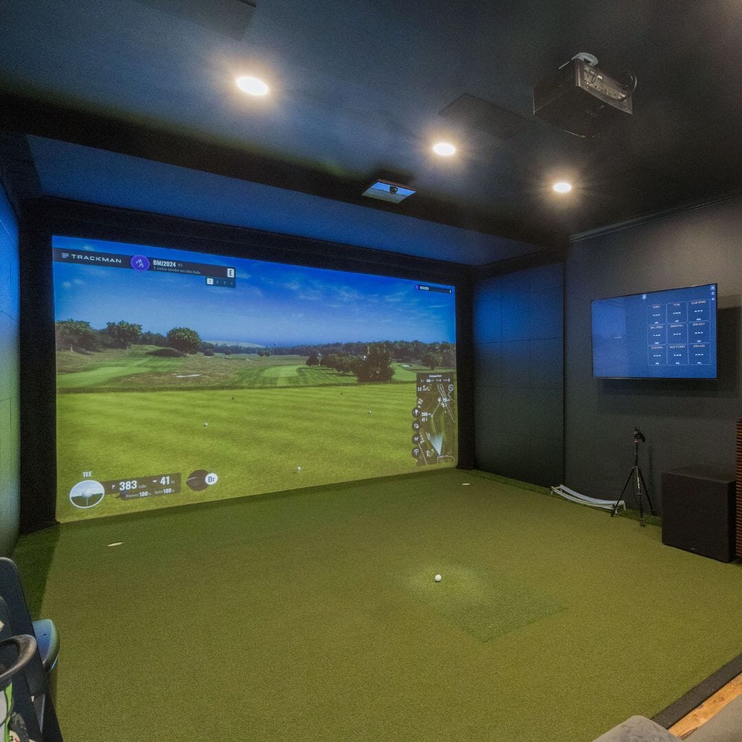 trackman custom golf simulator