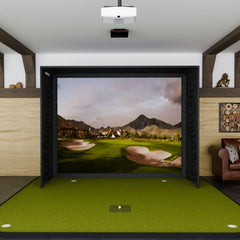 Trackman iO SIG10 Golf Simulator Package with SIGPRO Golf Simulator Flooring