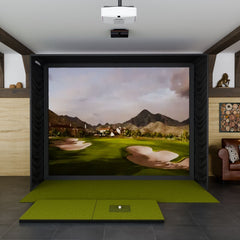 Trackman iO SIG12 Golf Simulator Package with SIGPRO Softy 4' x 7' Golf Mat