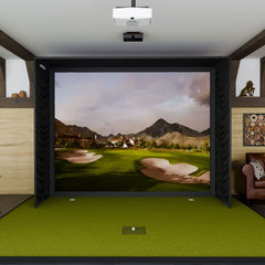 Trackman iO SIG12 Golf Simulator Package with SIGPRO Golf Simulator flooring