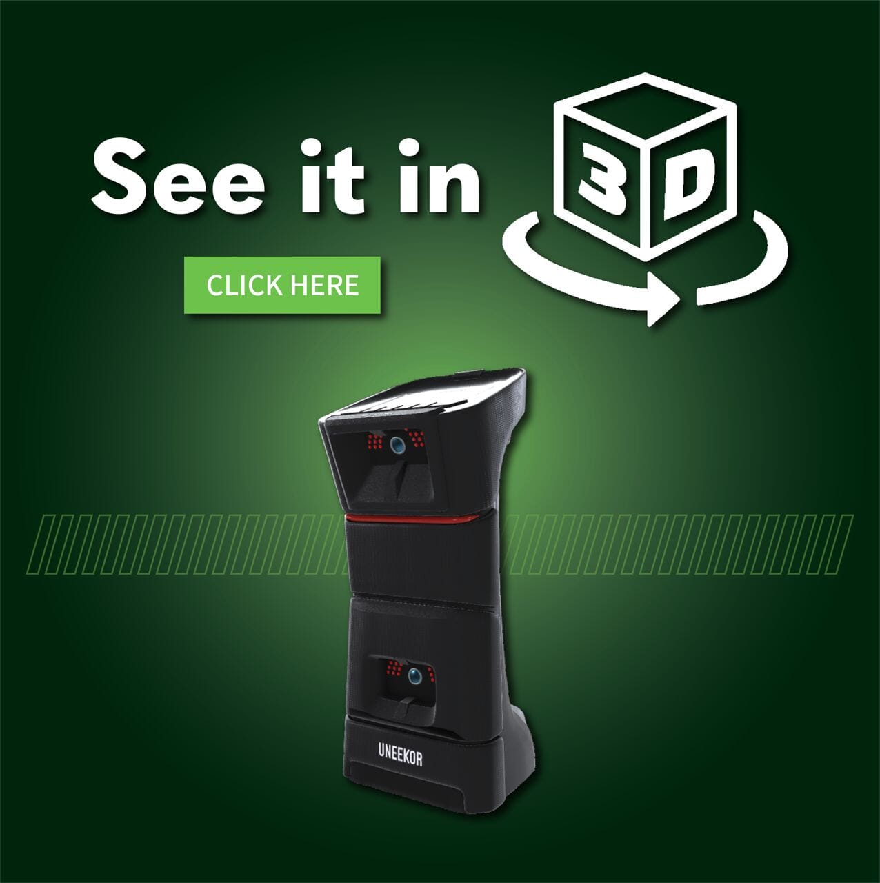 Uneekor eye mini Launch Monitor 3D Viewer