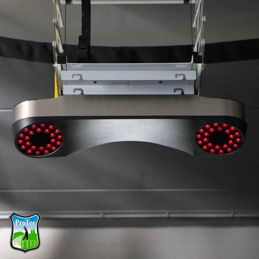 protee vx launch monitor mounted on ceiling