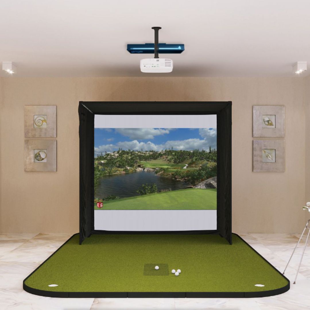 TruGolf APOGEE SIG8 Golf Simulator Package Golf Simulator TruGolf SIGPRO Golf Simulator Flooring 
