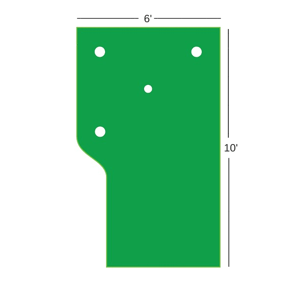 Big Moss Country Club 610 V2 Putting Green & Chipping Mat Putting Green Big Moss 