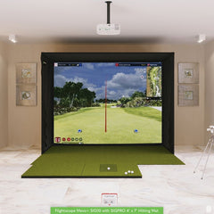 Flightscope Mevo+ SIG10 Golf Simulator Package Golf Simulator Flightscope SIGPRO 4' x 7' None 