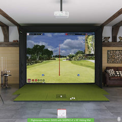FlightScope Mevo+ SIG12 Golf Simulator Package Golf Simulator Flightscope SIGPRO 4' x 10' None 