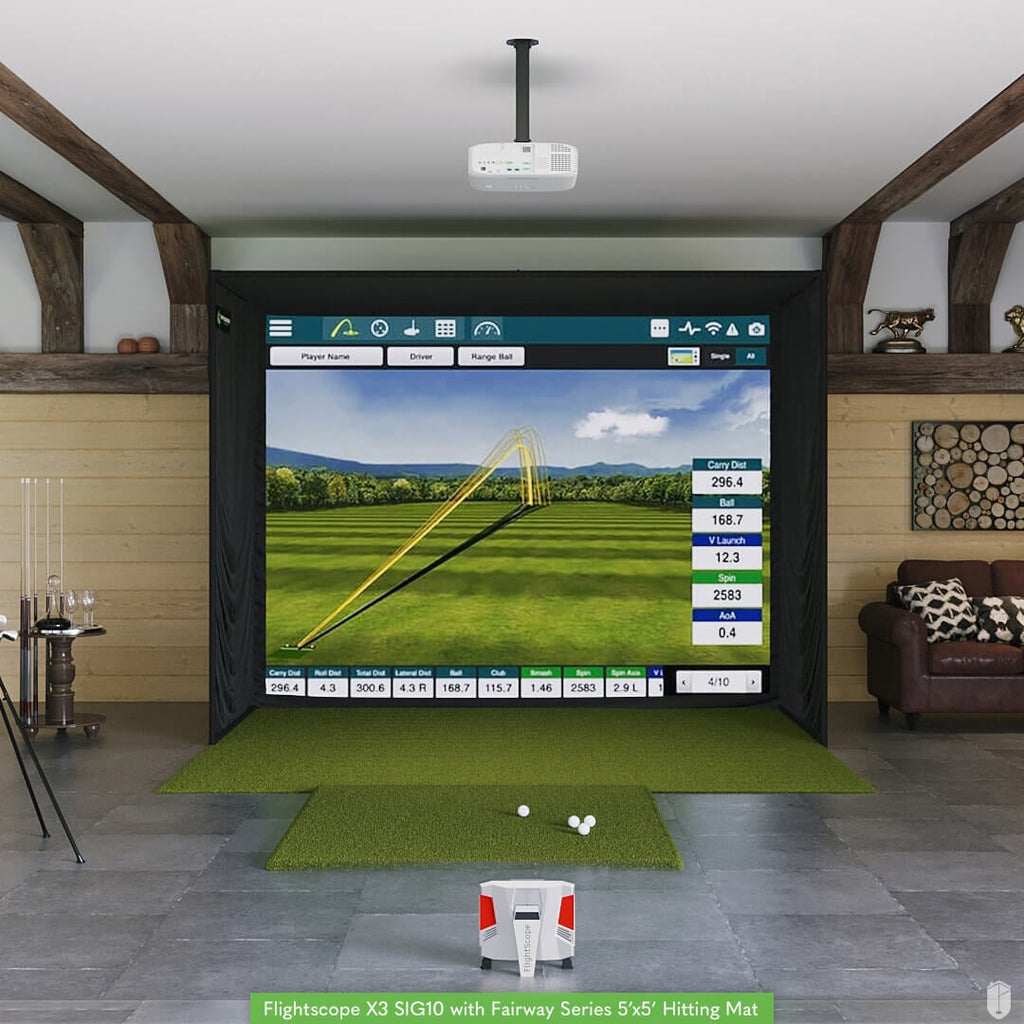 FlightScope X3C SIG10 Golf Simulator Package