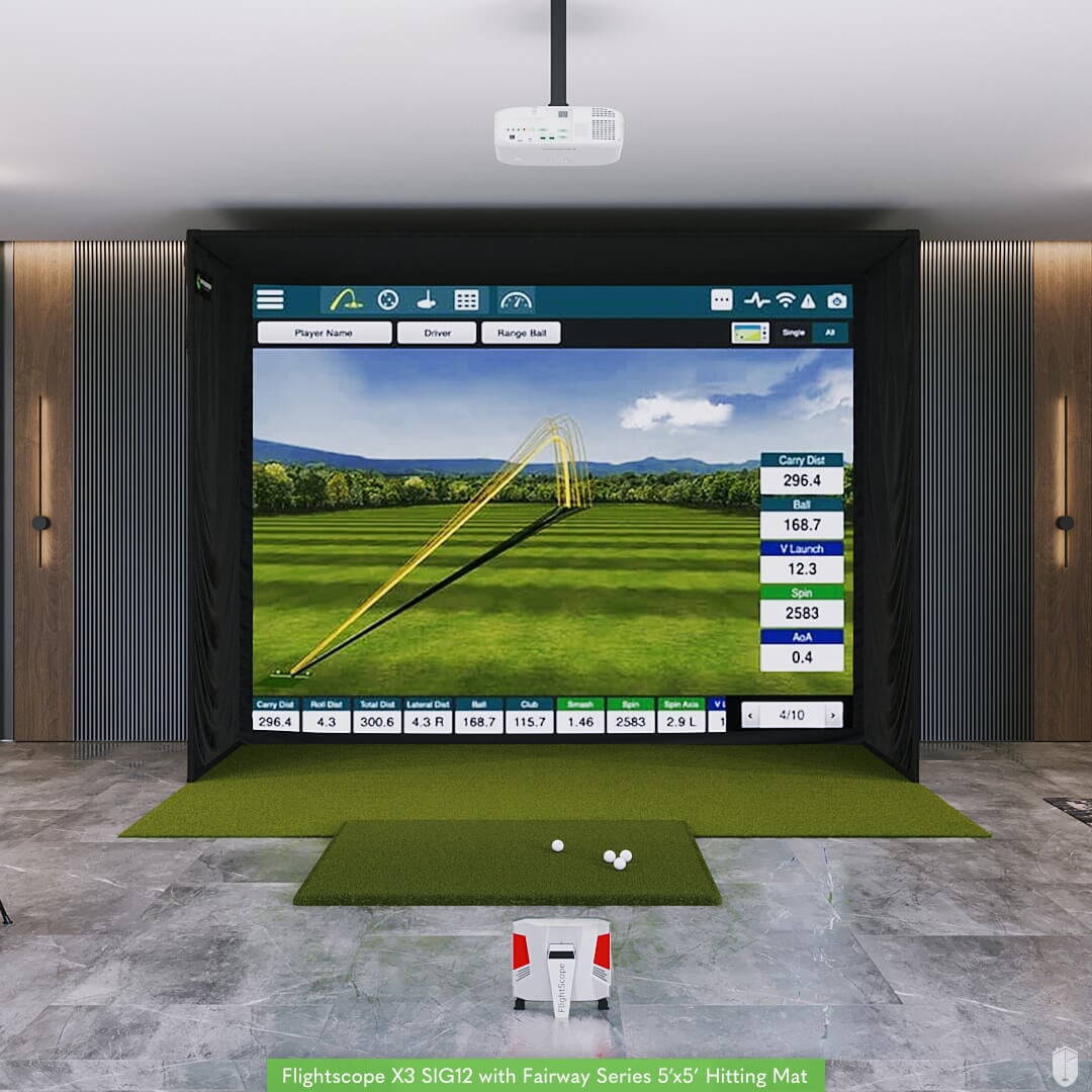 FlightScope X3 SIG12 Golf Simulator Package – Indoor Golf Shop