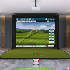 FlightScope X3 SIG12 Golf Simulator Package Golf Simulator Flightscope SIG12 Golf Simulator Flooring 