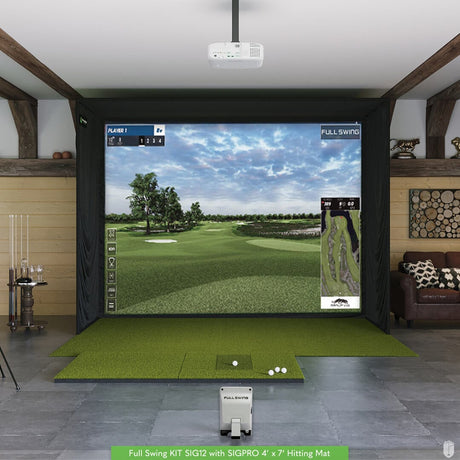 Full Swing KIT SIG12 Golf Simulator Package Golf Simulator Full Swing SIGPRO Softy 4' x 7' 
