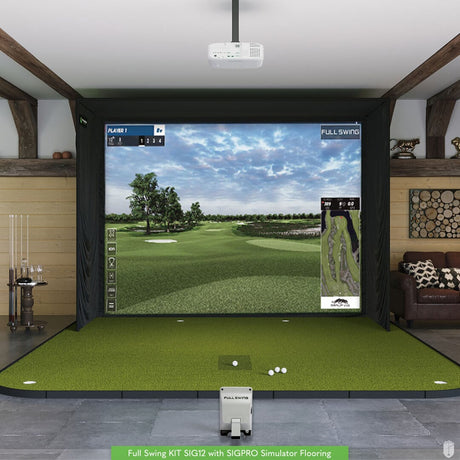 Full Swing KIT SIG12 Golf Simulator Package Golf Simulator Full Swing SIGPRO Golf Simulator Flooring 