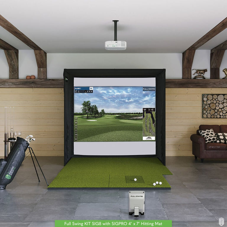 Full Swing KIT SIG8 Golf Simulator Package Golf Simulator Full Swing SIGPRO Softy 4' x 7' 