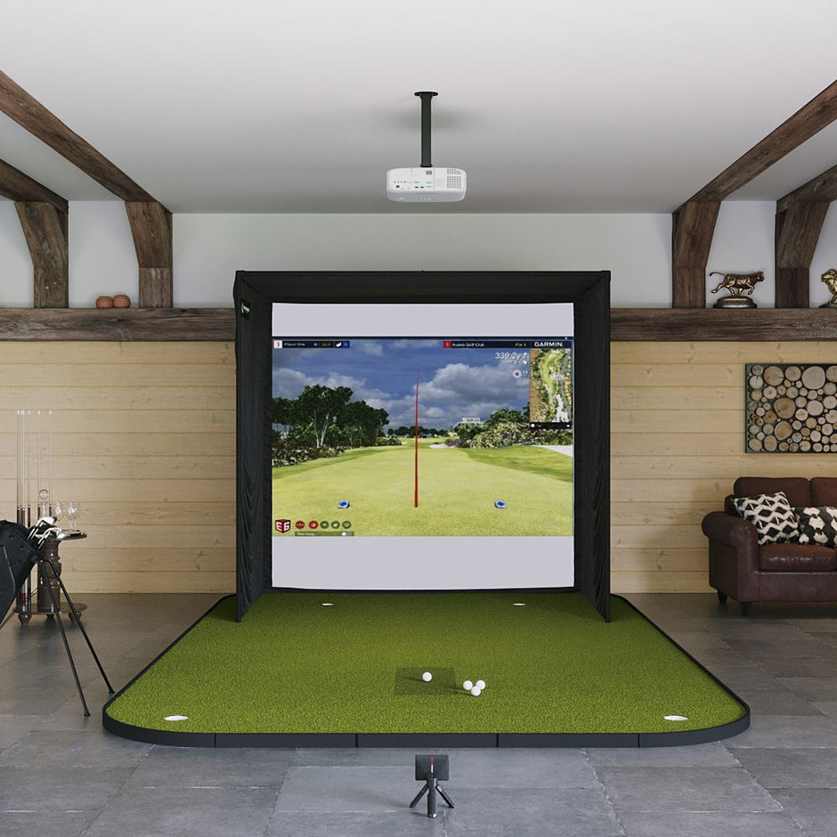 Garmin Approach R10 SIG8 Golf Simulator Package Golf Simulator Garmin Golf Simulator Flooring 