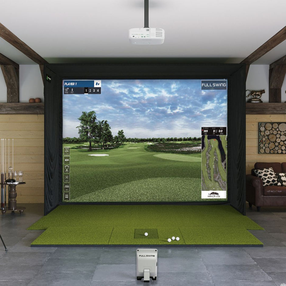 Full Swing KIT SIG12 Golf Simulator Package Golf Simulator Full Swing SIGPRO Softy 4' x 10' 