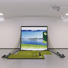 Bushnell Launch Pro Bronze Golf Simulator Package Golf Simulator Bushnell Golf SIGPRO 4' x 7' 