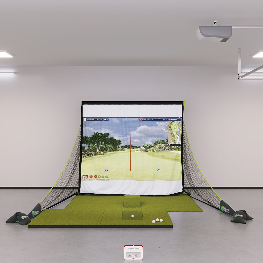 FlightScope Mevo+ Bronze Golf Simulator Package