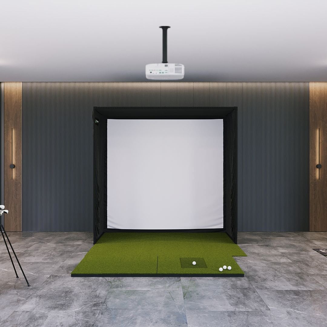 SIG8 Golf Simulator Studio - Complete Package Golf Simulator Screen Shop Indoor Golf SIGPRO 4' x 7' 
