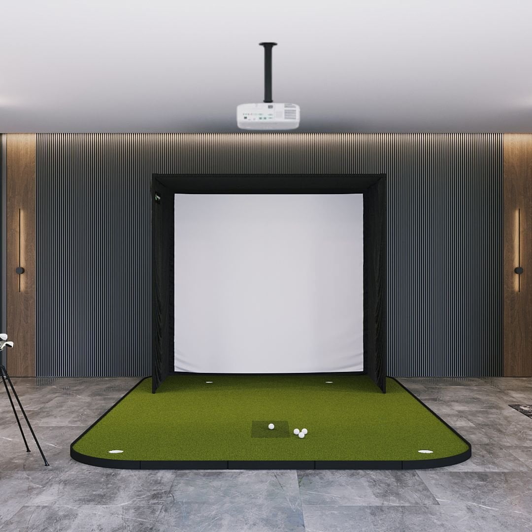 SIG8 Golf Simulator Studio - Complete Package Golf Simulator Screen Shop Indoor Golf SIG8 Golf Simulator Flooring 