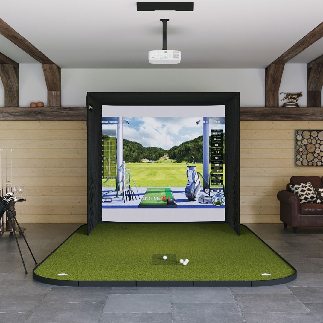 Uneekor QED SIG8 Golf Simulator Golf Simulator Uneekor SIG8 Golf Simulator Flooring Ignite 