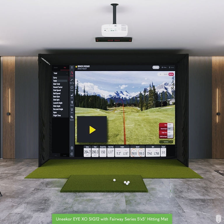 Uneekor EYE XO SIG12 Golf Simulator Package Golf Simulator Uneekor Fairway Series 5' x 5' EYE XO View 