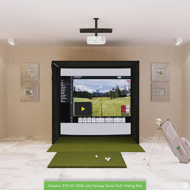 Uneekor EYE XO SIG8 Golf Simulator Package Golf Simulator Uneekor Fairway Series 5' x 5' EYE XO View 
